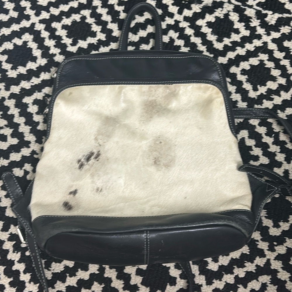 Genuine leather backpack